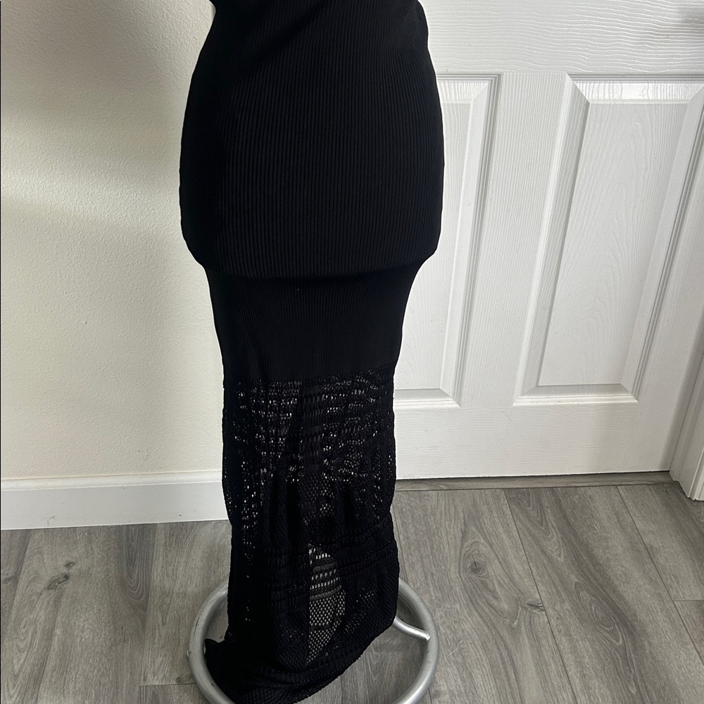 Zac Posen Black Crochet Maxi Dress - Picture 8 of 10